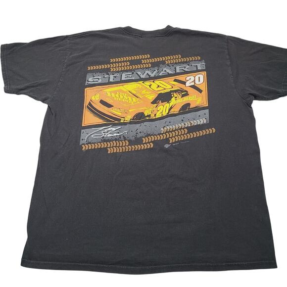 Vintage NASCAR Tony Stewart The Home Depot Racing T-Shirt Size XL Black Y2K 2004 - Picture 1 of 8